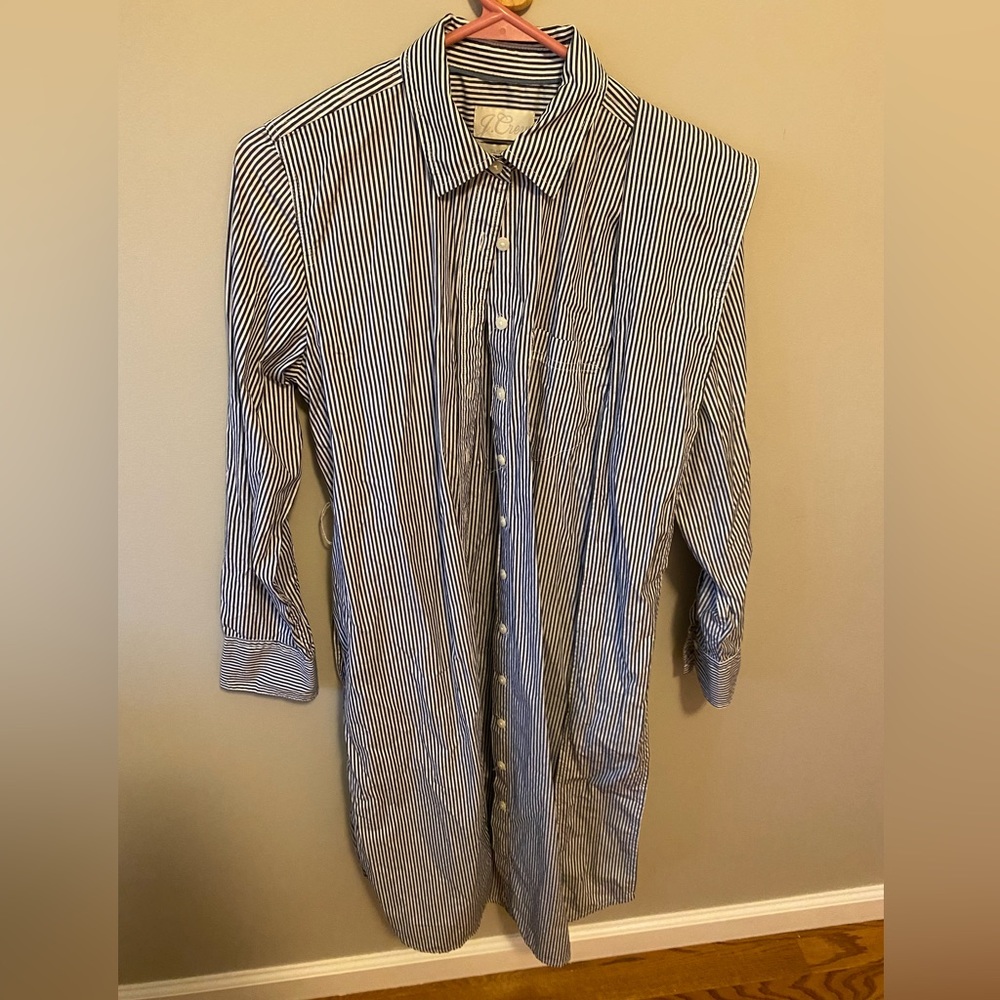 Jcrew pinstripe shirt dress - size 2